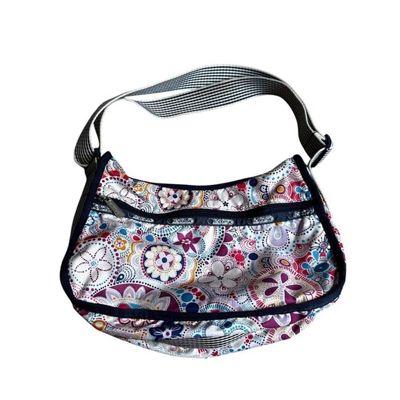 Lesportsac Handbags - LeSportsac Floral Hobo Bag Lightweight Crossbody Handbag Purse